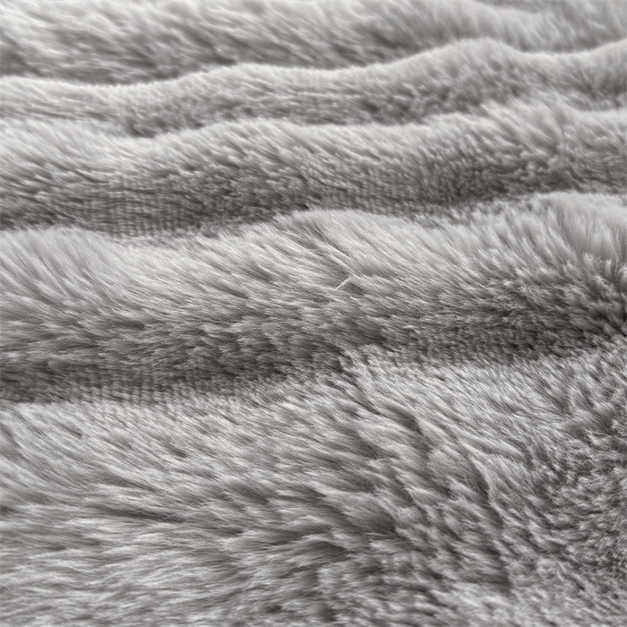 91家纺网 家纺一手货源 找家纺 梦舒羽 2025新款兔毛绒抱枕套单人牛奶绒枕芯套雪花绒儿童枕枕头套-泡泡 兔毛绒泡泡-烟雨灰