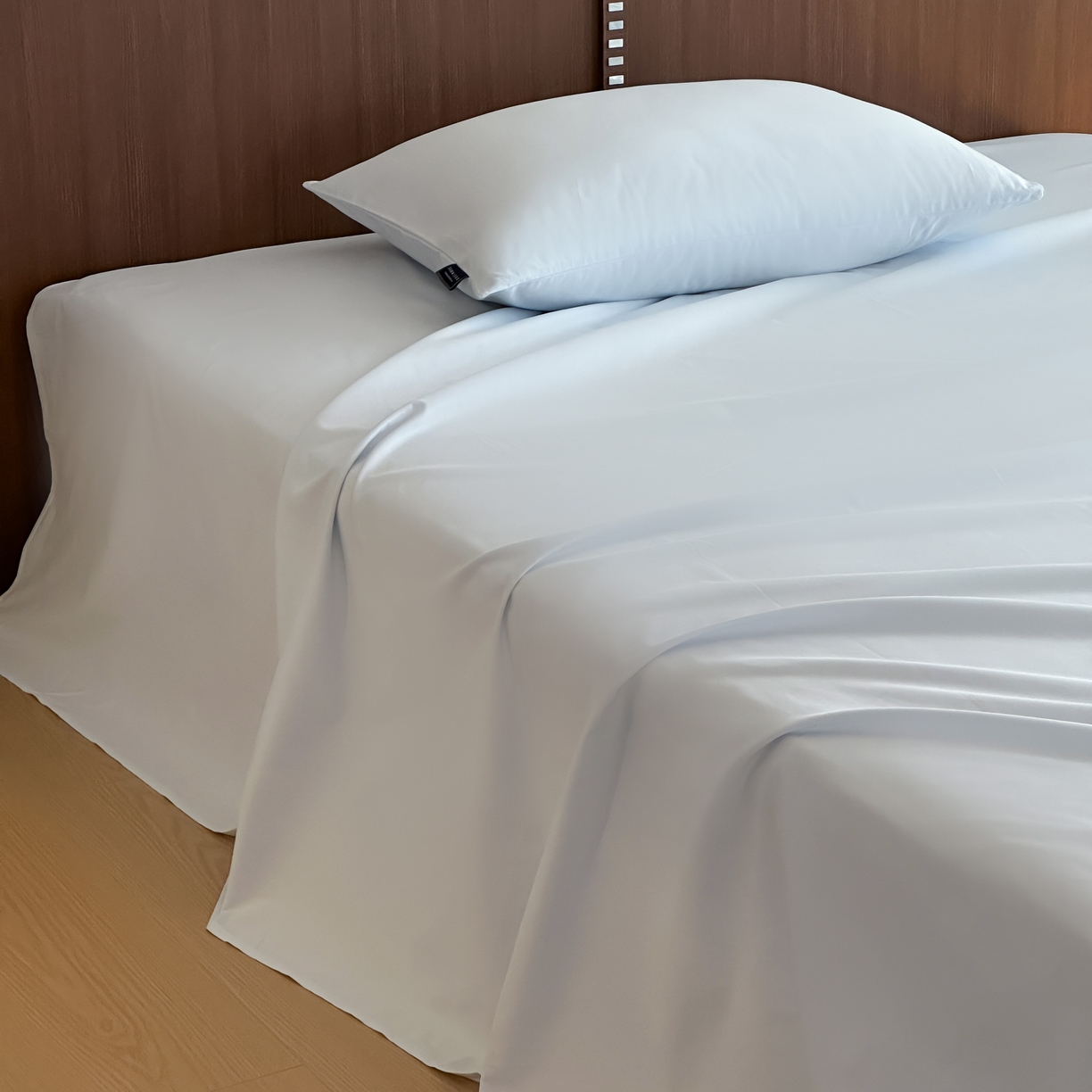 91家纺网 家纺一手货源 找家纺 三味舒屋 2025新款50支磨毛长绒棉纯棉纯色单床单床单单件-长期主义 晴天蓝