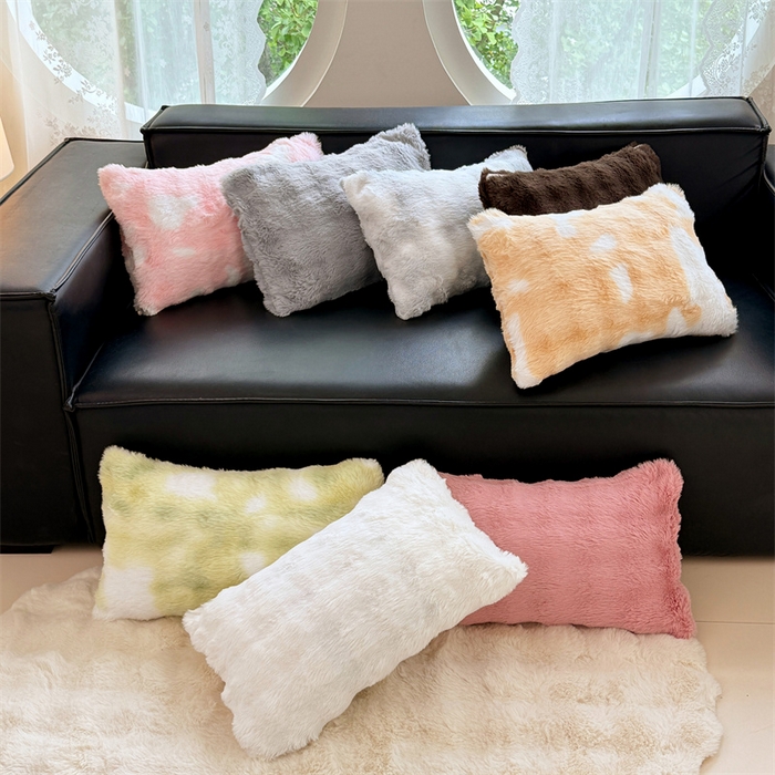 91家纺网 家纺一手货源 找家纺 梦舒羽 2025新款兔毛绒抱枕套单人牛奶绒枕芯套雪花绒儿童枕枕头套-泡泡 组合