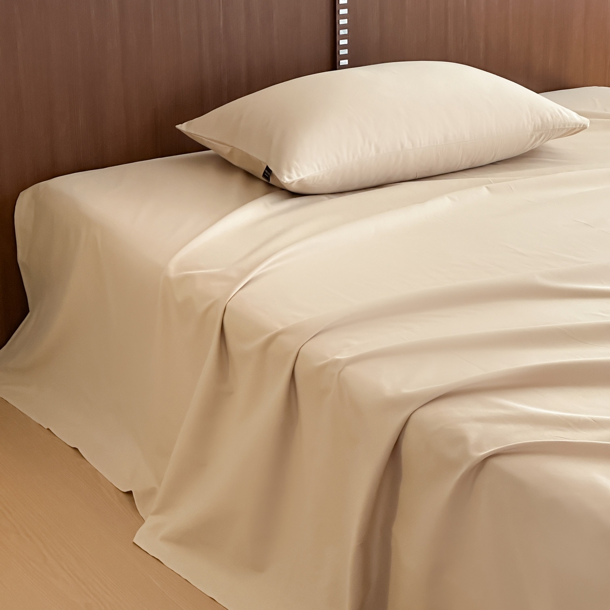 91家纺网 家纺一手货源 找家纺 三味舒屋 2025新款50支磨毛长绒棉纯棉纯色单床单床单单件-长期主义 曲奇