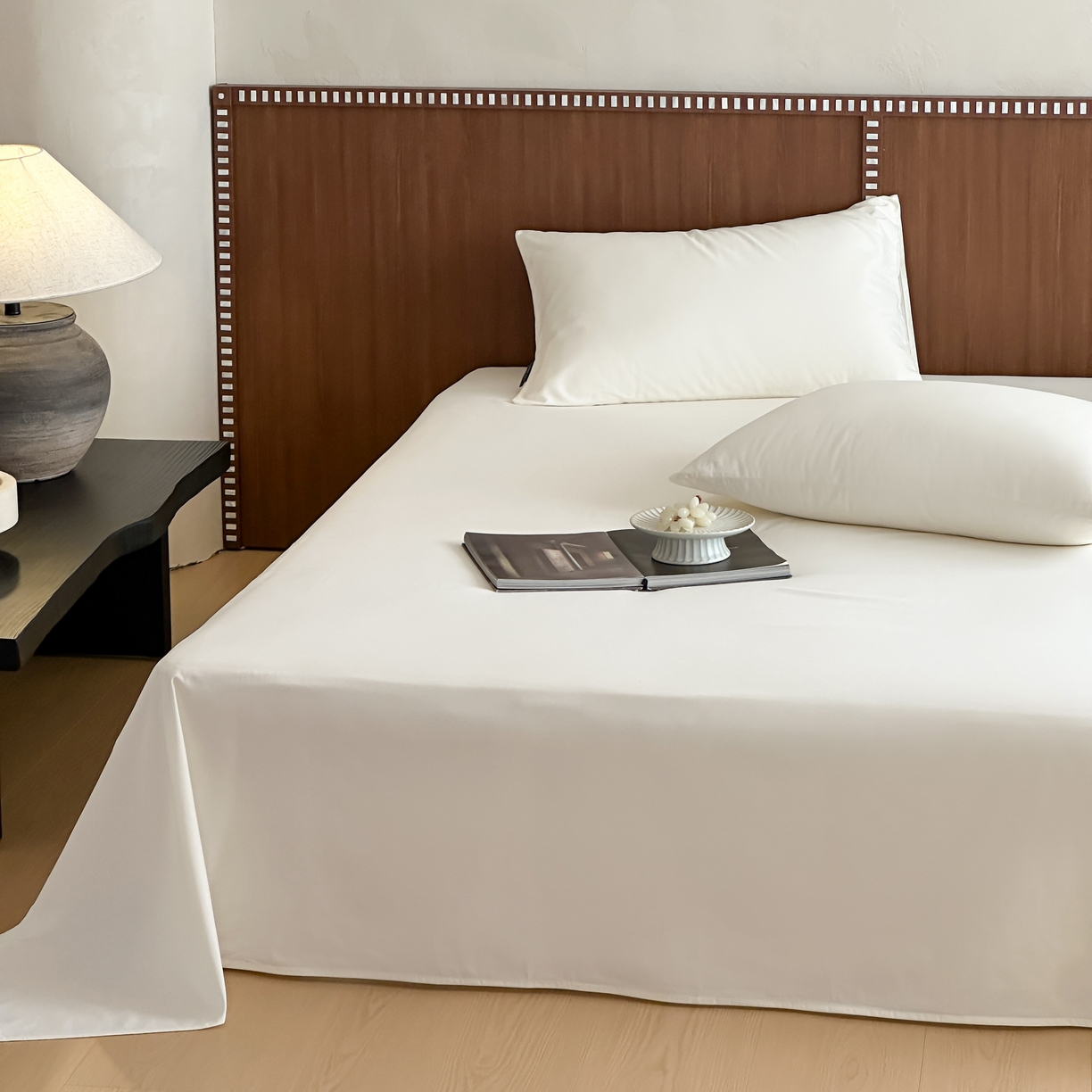 91家纺网 家纺一手货源 找家纺 三味舒屋 2025新款50支磨毛长绒棉纯棉纯色单床单床单单件-长期主义 雪白