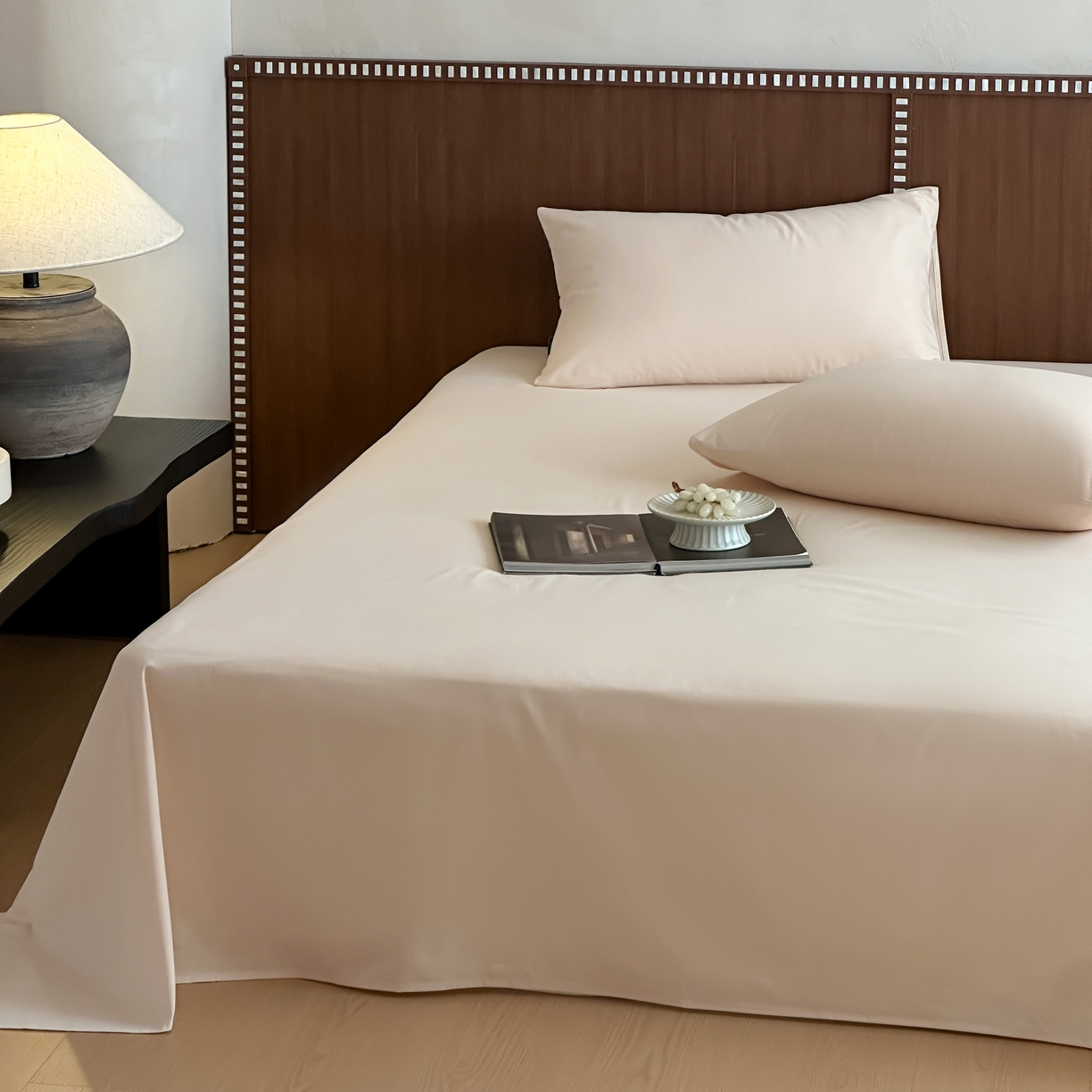 91家纺网 家纺一手货源 找家纺 三味舒屋 2025新款50支磨毛长绒棉纯棉纯色单床单床单单件-长期主义 亚麻金