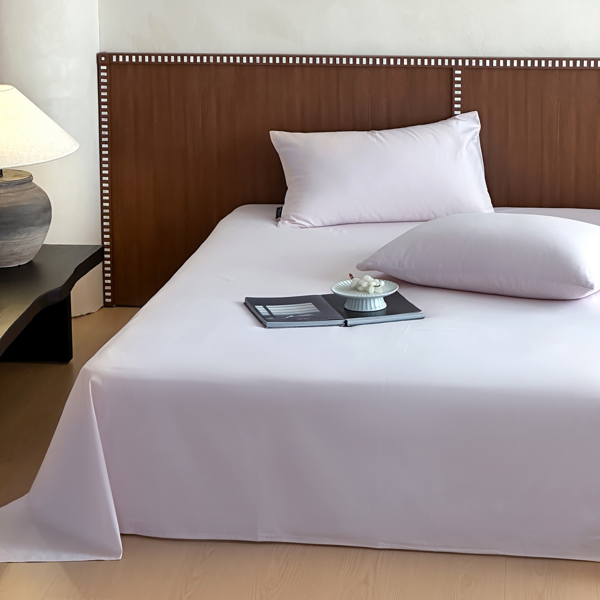 91家纺网 家纺一手货源 找家纺 三味舒屋 2025新款50支磨毛长绒棉纯棉纯色单床单床单单件-长期主义 紫灰