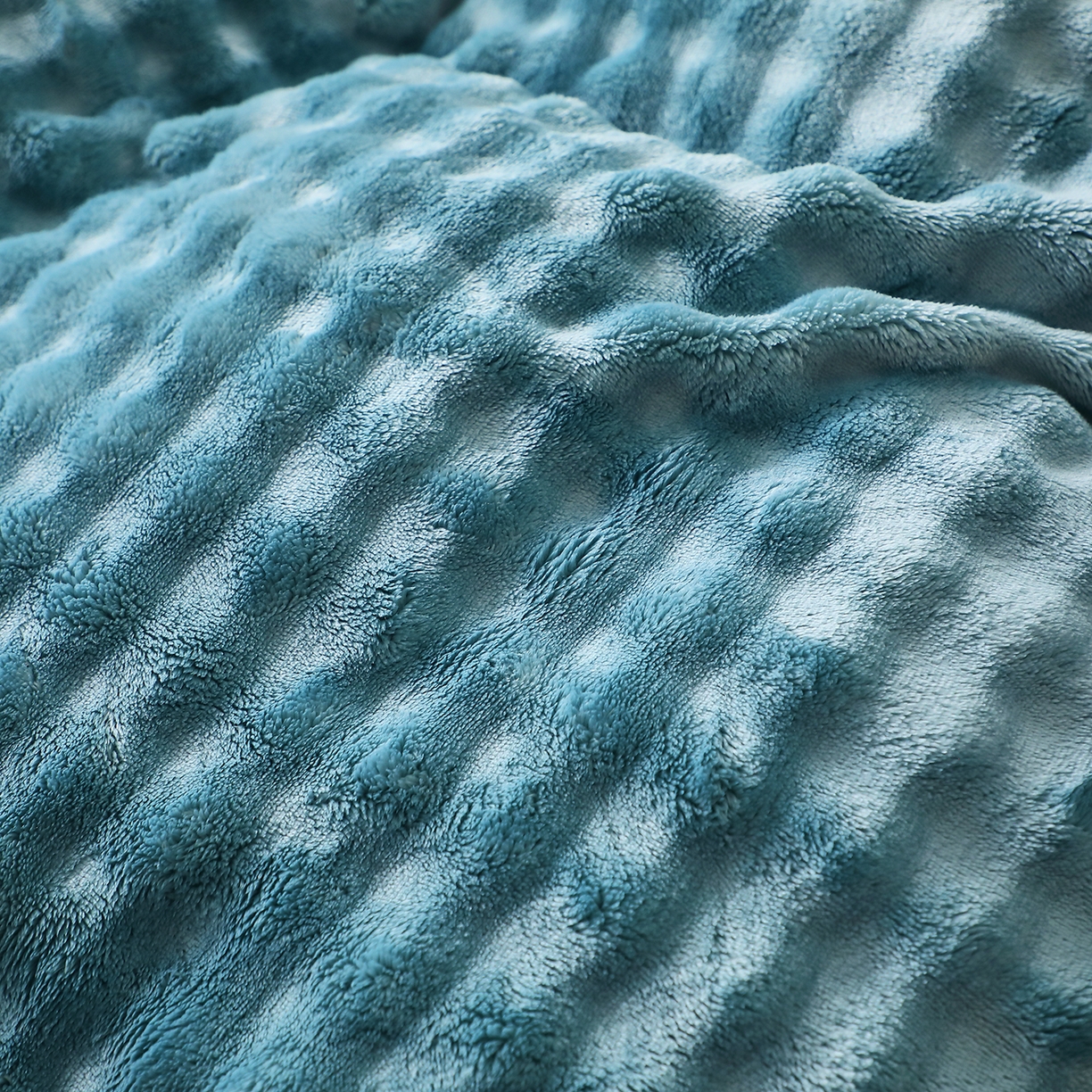 91家纺网 家纺一手货源 找家纺 坦客毯业 2025新款泡泡绒仿兔毛绒四件套牛奶绒4件套8斤重加厚高密保暖 琉璃蓝