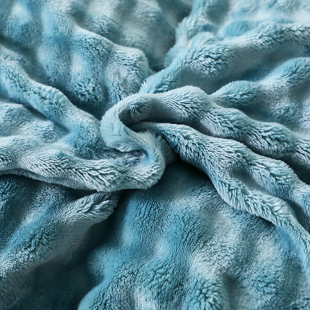 91家纺网 家纺一手货源 找家纺 坦客毯业 2025新款泡泡绒仿兔毛绒四件套牛奶绒4件套8斤重加厚高密保暖 琉璃蓝