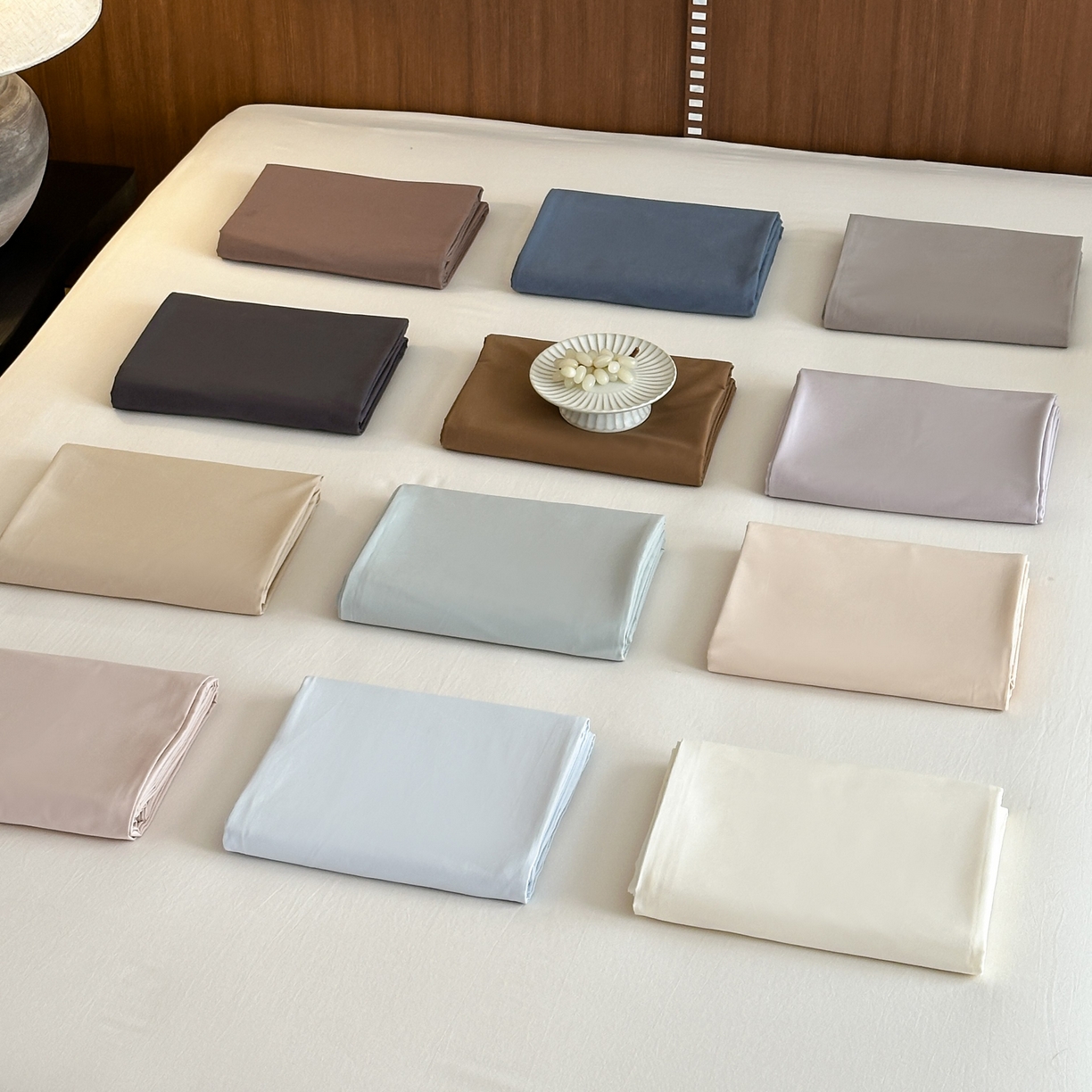 91家纺网 家纺一手货源 找家纺 三味舒屋 2025新款50支磨毛长绒棉纯棉纯色单床单床单单件-长期主义 组合图仅供展示不可下单