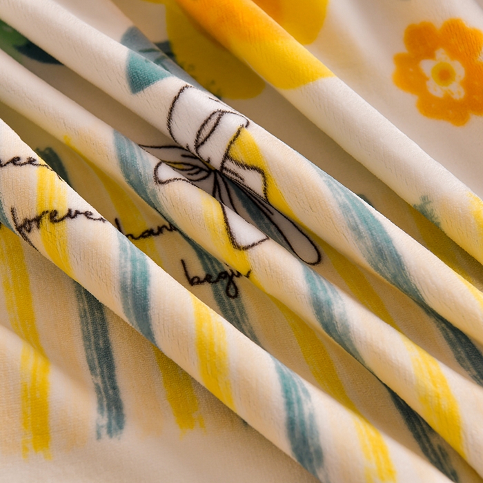 91家纺网 家纺一手货源 找家纺 丽涵家纺 2025秋冬新品230克全工艺消光牛奶绒印花四件套 莫奈花园