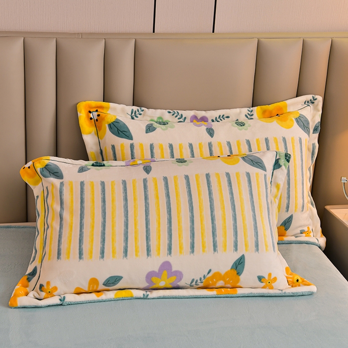 91家纺网 家纺一手货源 找家纺 丽涵家纺 2025秋冬新品230克全工艺消光牛奶绒印花四件套 莫奈花园