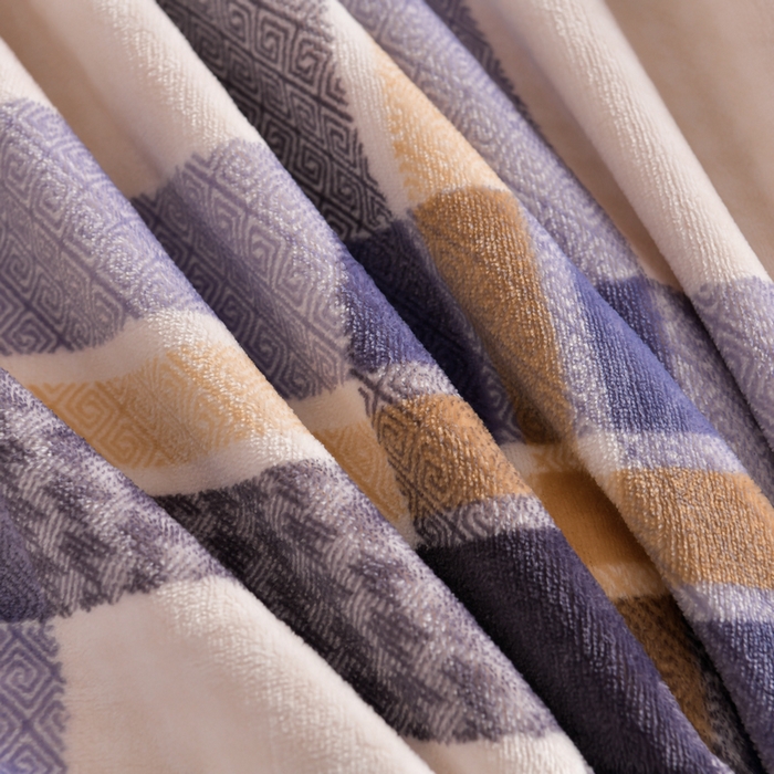 91家纺网 家纺一手货源 找家纺 丽涵家纺 2025秋冬新品230克全工艺消光牛奶绒印花四件套 苏格兰