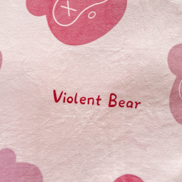 91家纺网 家纺一手货源 找家纺 丽涵家纺 2025秋冬新品230克全工艺消光牛奶绒印花四件套 维奥熊