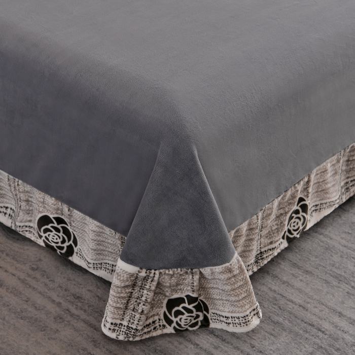 91家纺网 家纺一手货源 找家纺 丽涵家纺 2025秋冬新品230克全工艺消光牛奶绒印花四件套 小香风