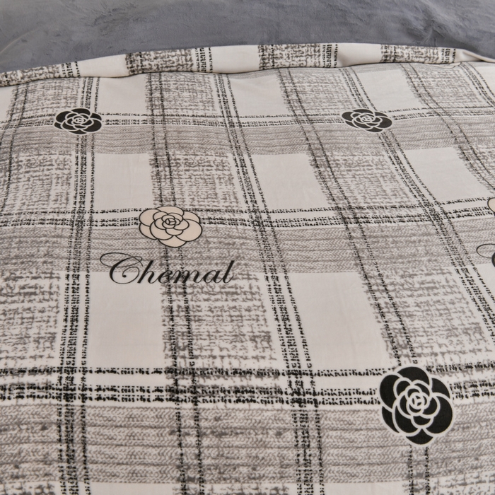 91家纺网 家纺一手货源 找家纺 丽涵家纺 2025秋冬新品230克全工艺消光牛奶绒印花四件套 小香风