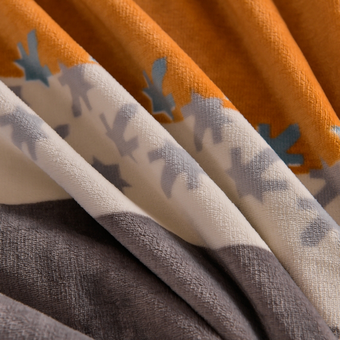 91家纺网 家纺一手货源 找家纺 丽涵家纺 2025秋冬新品230克全工艺消光牛奶绒印花四件套 云梦闲情