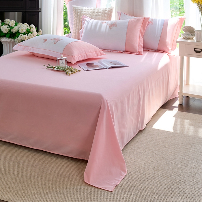 91家纺网 家纺一手货源 找家纺 （总）包小包 2025新款臻丝棉拼角刺绣工艺四件套-羽栖