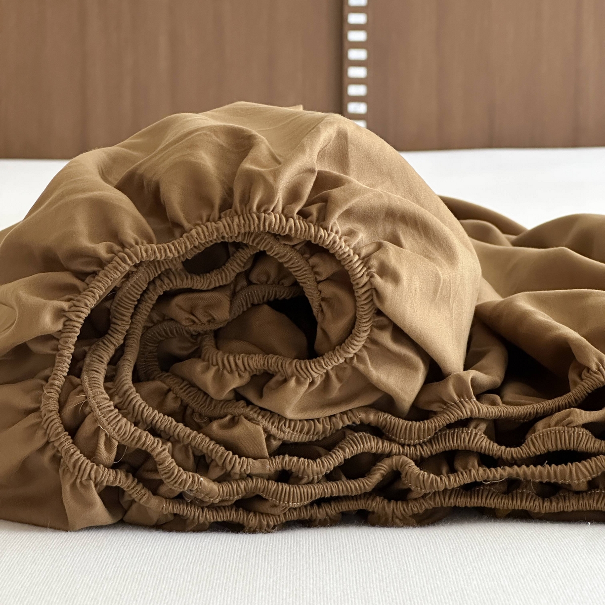 91家纺网 家纺一手货源 找家纺 三味舒屋 2025新款50支磨毛长绒棉纯棉纯色单床笠床笠单件-长期主义 金属咖