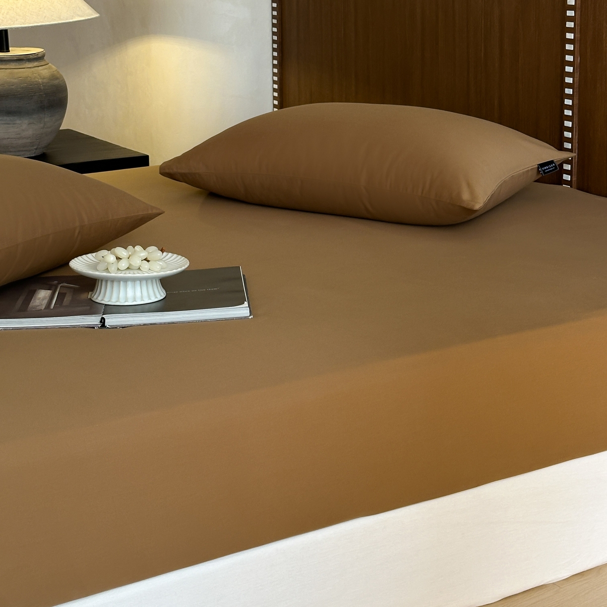 91家纺网 家纺一手货源 找家纺 三味舒屋 2025新款50支磨毛长绒棉纯棉纯色单床笠床笠单件-长期主义 金属咖