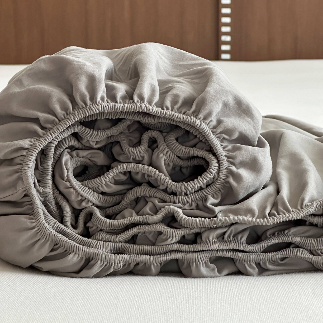 91家纺网 家纺一手货源 找家纺 三味舒屋 2025新款50支磨毛长绒棉纯棉纯色单床笠床笠单件-长期主义 拉丝灰