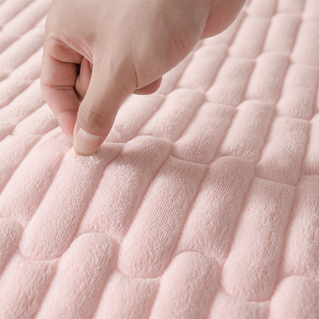 91家纺网 家纺一手货源 找家纺 云木里 2025新款冬季230克牛奶绒六面全包单床笠床笠单件单品床笠和煦春风 和煦春风-雾桃