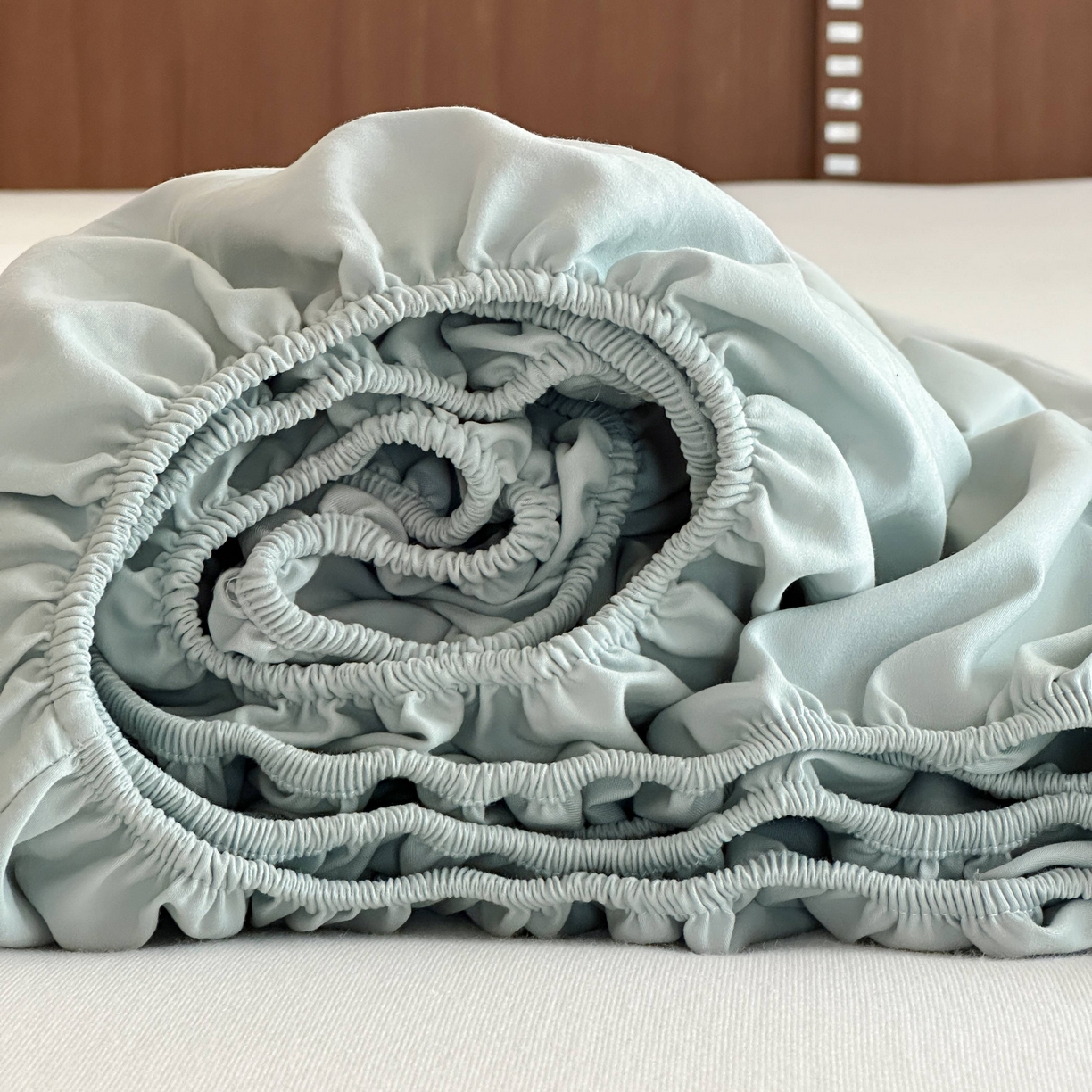 91家纺网 家纺一手货源 找家纺 三味舒屋 2025新款50支磨毛长绒棉纯棉纯色单床笠床笠单件-长期主义 泡沫绿