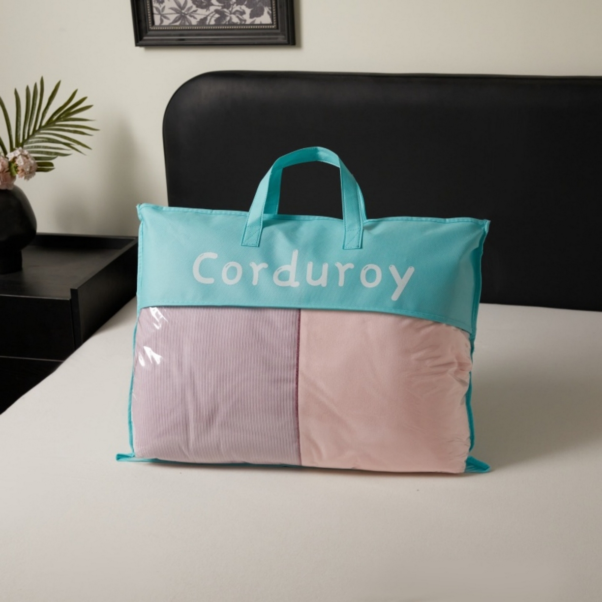 91家纺网 家纺一手货源 找家纺 （总）羚羊语家纺 2025新款280克灯芯绒婴儿绒四件套高级嵌绳拼接款水晶绒宝宝绒牛奶绒床单床笠款三件套-奶芙绒系列