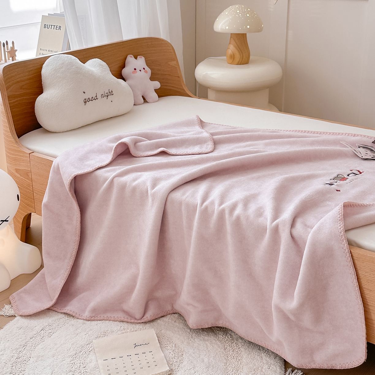 91家纺网 家纺一手货源 找家纺 （总）小欢喜 2025新款多功能双面高克重獭獭绒盖毯