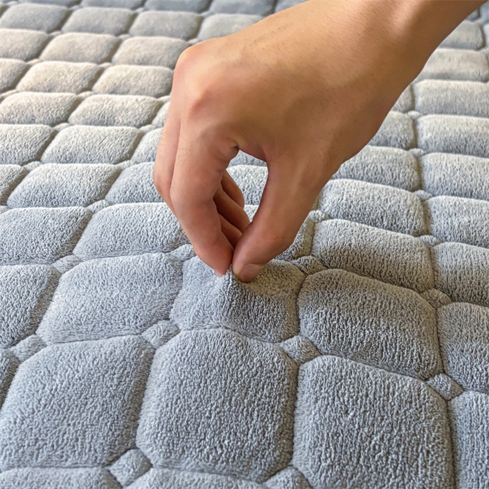 91家纺网 家纺一手货源 找家纺 （总）喜居 2025新款luck熊牛奶绒床垫床褥子床护垫