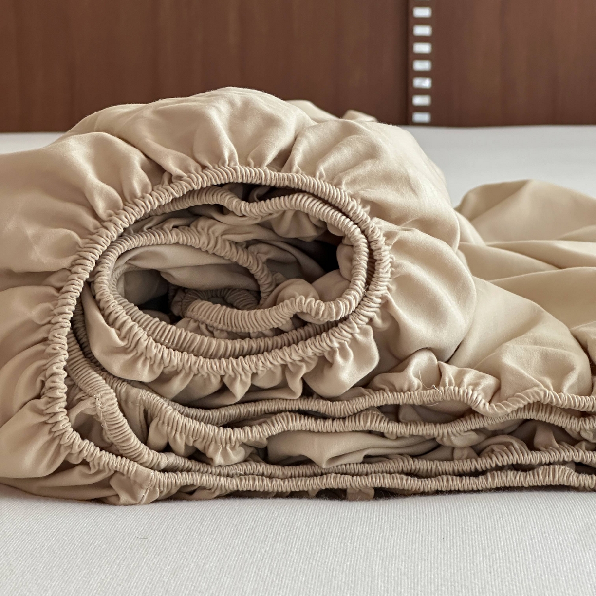 91家纺网 家纺一手货源 找家纺 三味舒屋 2025新款50支磨毛长绒棉纯棉纯色单床笠床笠单件-长期主义 曲奇