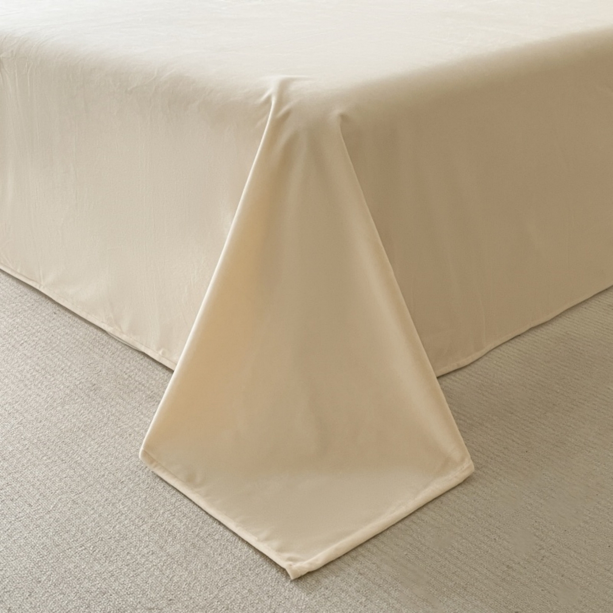 91家纺网 家纺一手货源 找家纺 羚羊语家纺 2025新款280克灯芯绒婴儿绒四件套高级嵌绳拼接款水晶绒宝宝绒牛奶绒床单床笠款三件套-奶芙绒系列 榛果奶茶