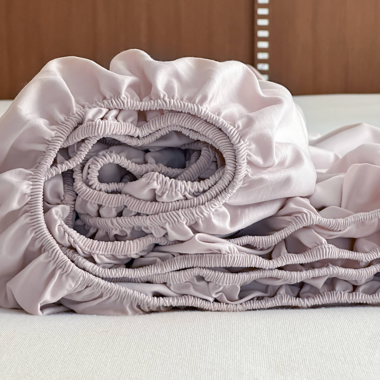 91家纺网 家纺一手货源 找家纺 三味舒屋 2025新款50支磨毛长绒棉纯棉纯色单床笠床笠单件-长期主义 紫灰