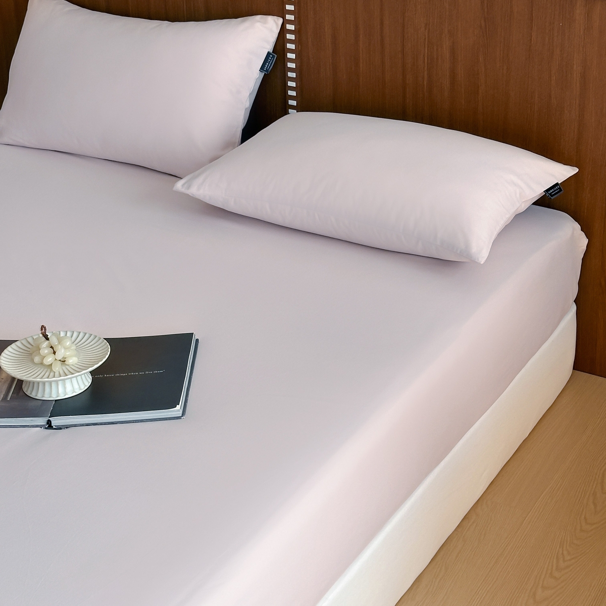 91家纺网 家纺一手货源 找家纺 三味舒屋 2025新款50支磨毛长绒棉纯棉纯色单床笠床笠单件-长期主义 紫灰