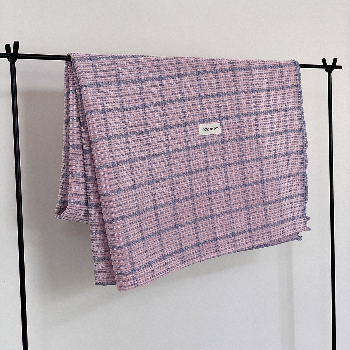 91家纺网 家纺一手货源 找家纺 小欢喜 2025新款雪尼尔盖毯午休毯 慕思-粉