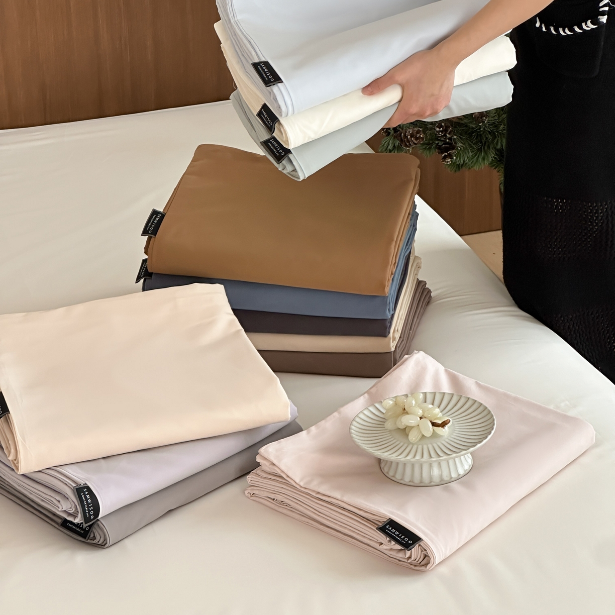 91家纺网 家纺一手货源 找家纺 （总）三味舒屋 2025新款50支磨毛长绒棉纯棉纯色单被套被套单件-长期主义