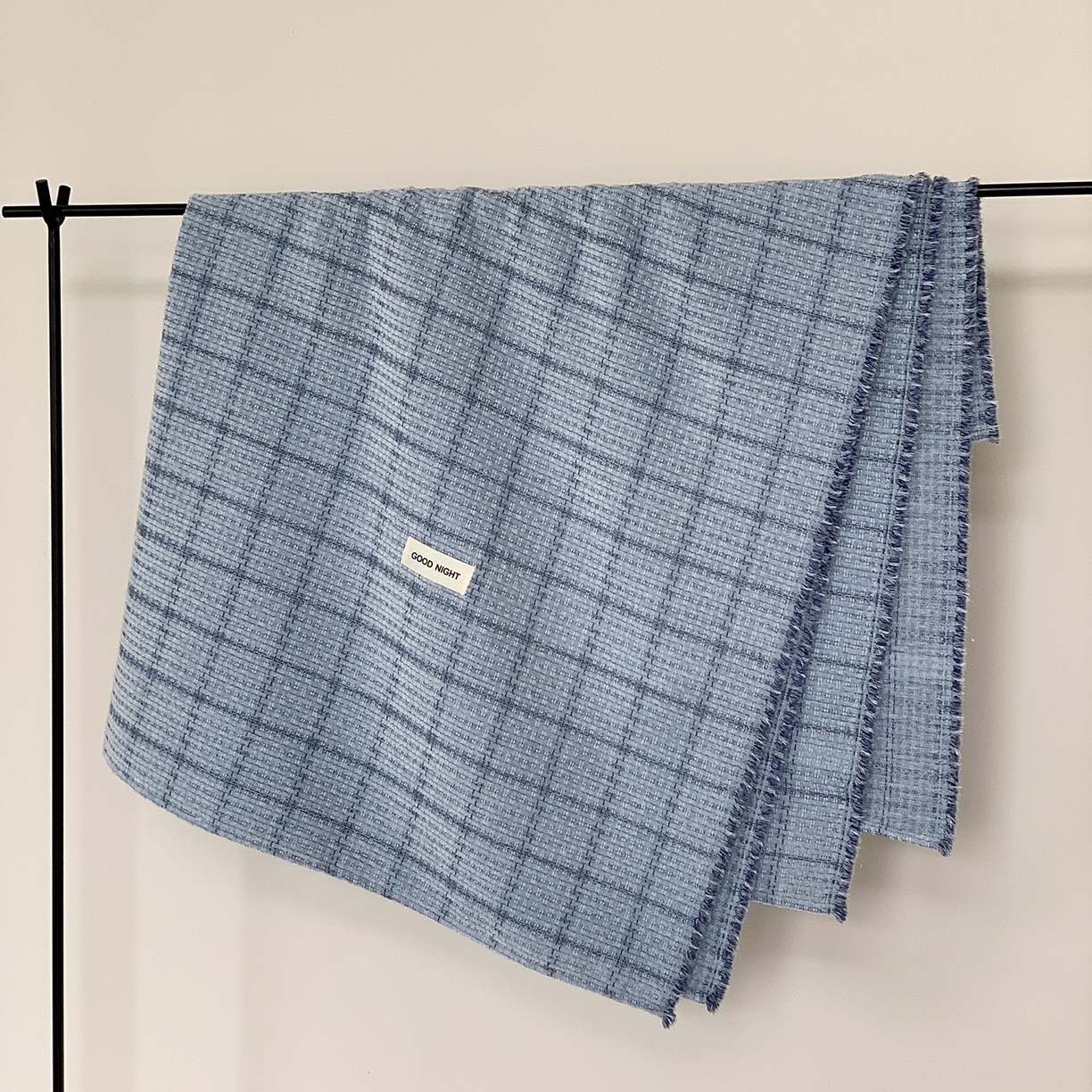 91家纺网 家纺一手货源 找家纺 小欢喜 2025新款雪尼尔盖毯午休毯 慕思-蓝