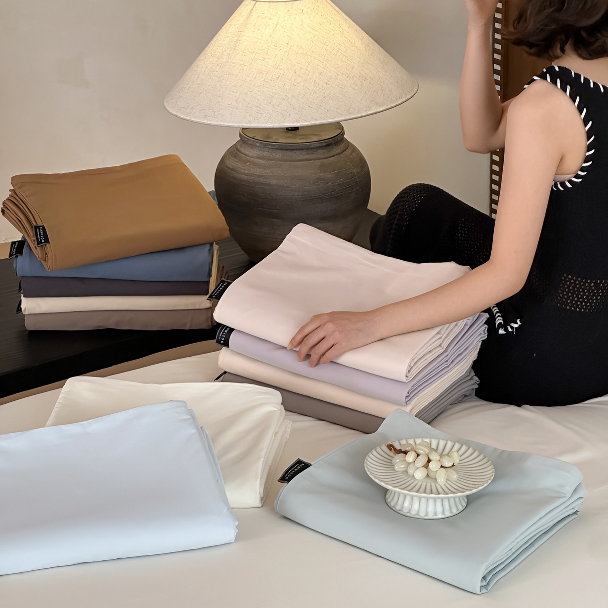 91家纺网 家纺一手货源 找家纺 （总）三味舒屋 2025新款50支磨毛长绒棉纯棉纯色单被套被套单件-长期主义