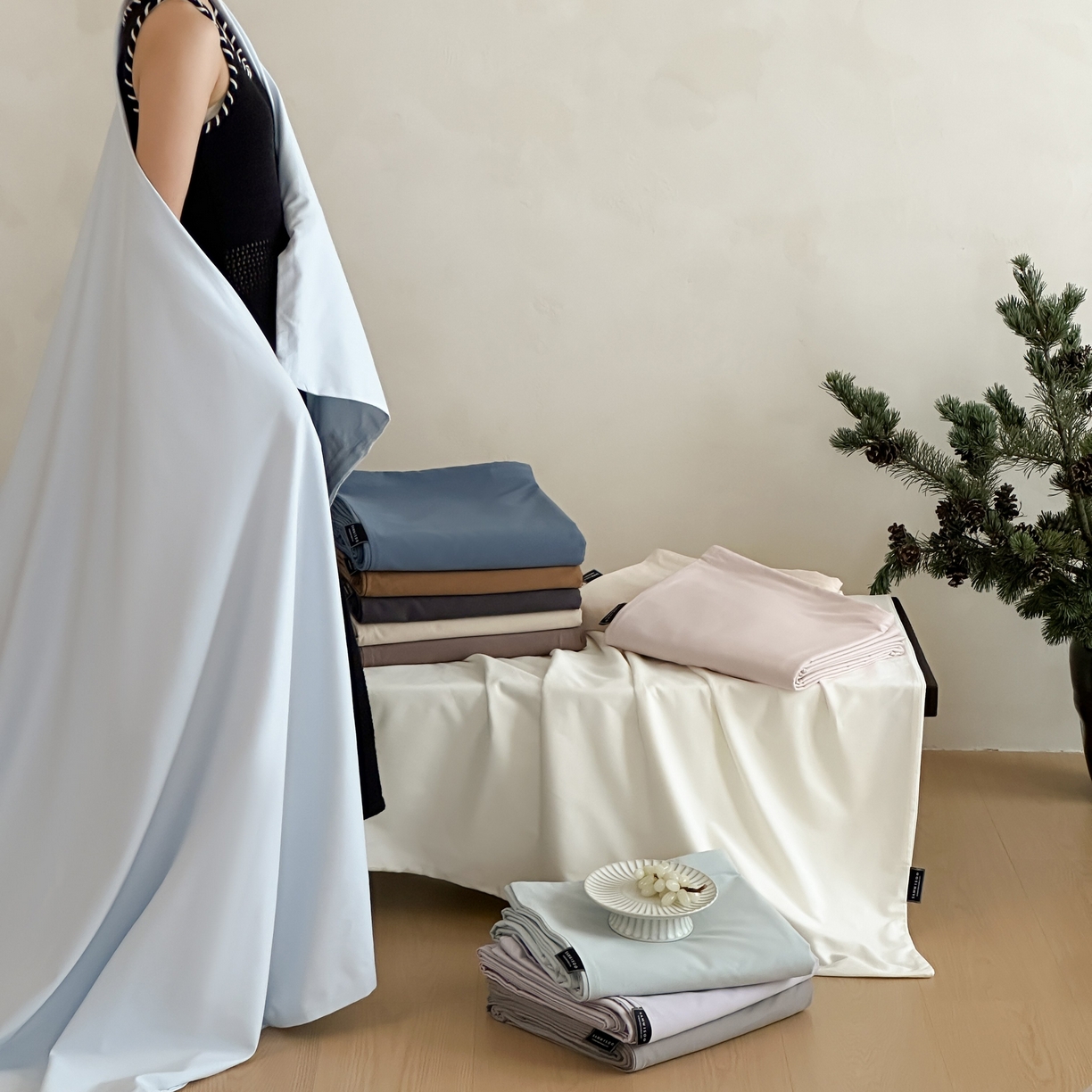 91家纺网 家纺一手货源 找家纺 （总）三味舒屋 2025新款50支磨毛长绒棉纯棉纯色单被套被套单件-长期主义