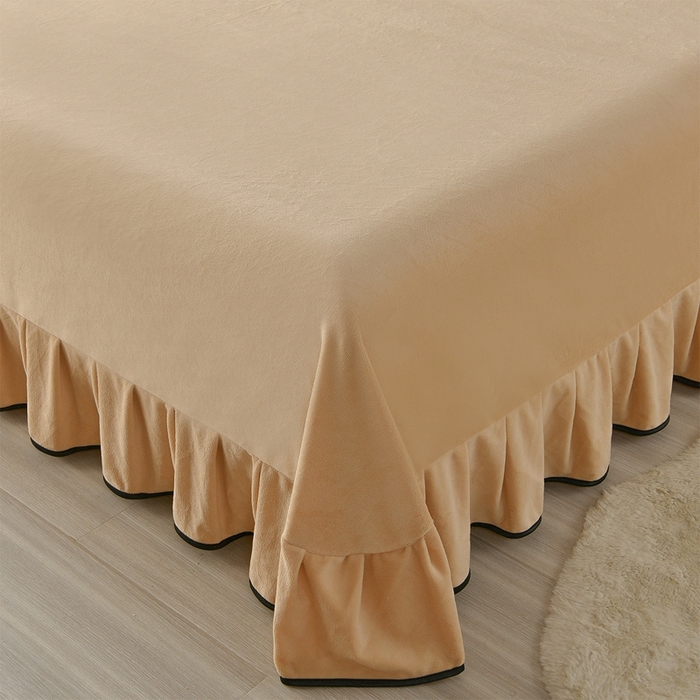 91家纺网 家纺一手货源 找家纺 佳一 2025新款高克重8-9斤 印花牛奶绒四件套 七里香