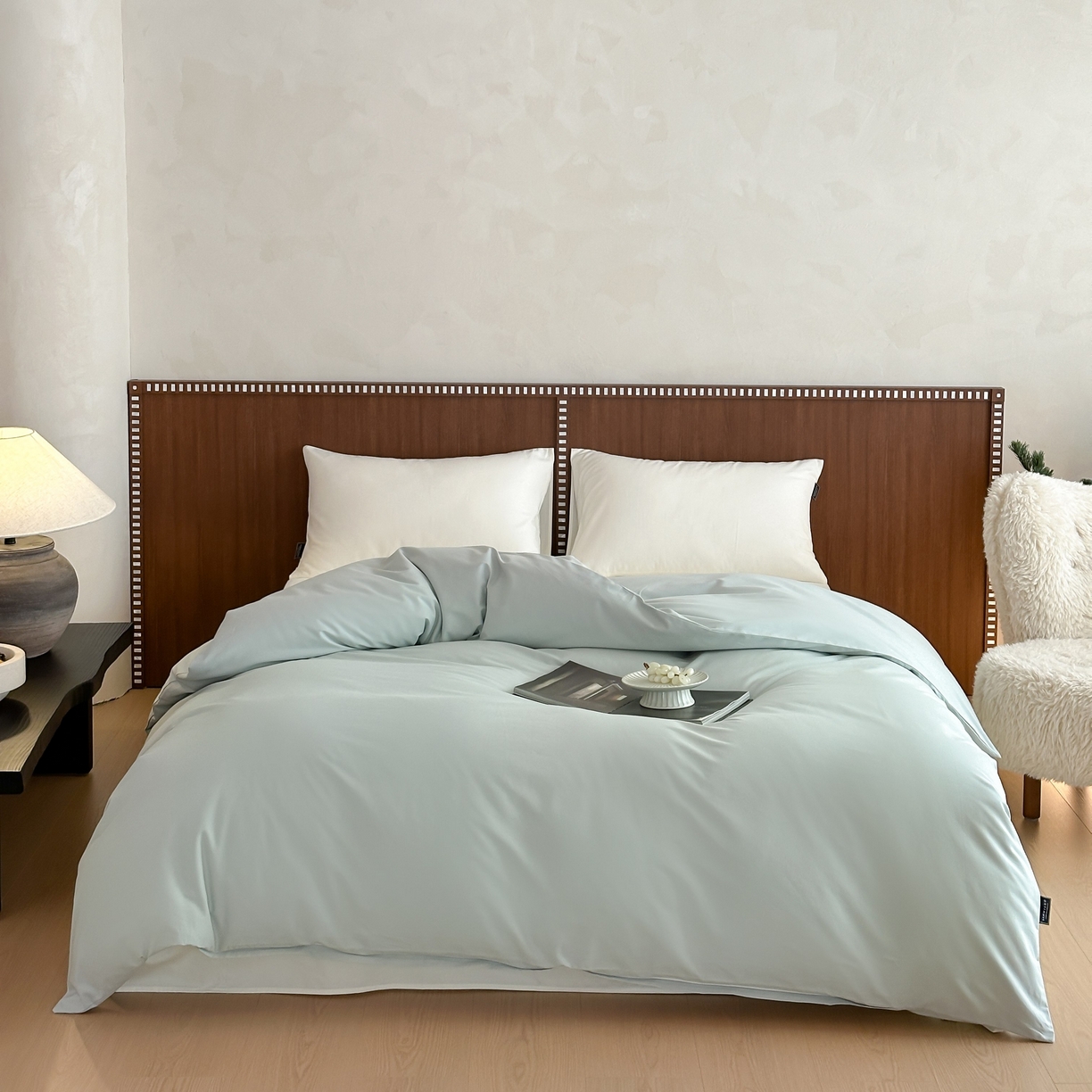 91家纺网 家纺一手货源 找家纺 （总）三味舒屋 2025新款50支磨毛长绒棉纯棉纯色单被套被套单件-长期主义