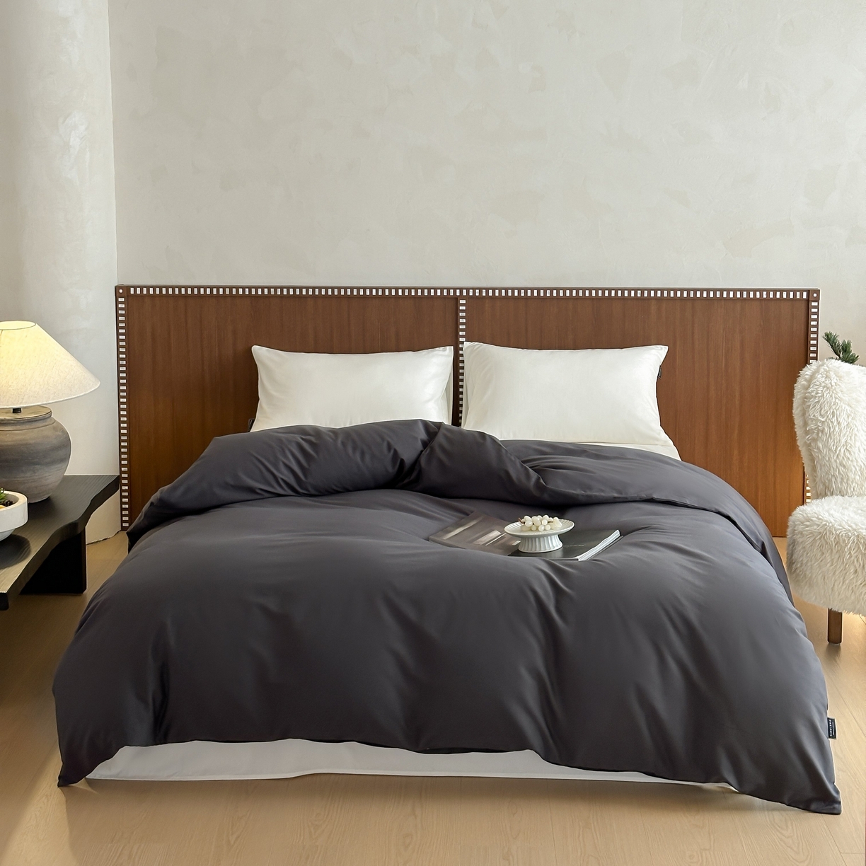 91家纺网 家纺一手货源 找家纺 （总）三味舒屋 2025新款50支磨毛长绒棉纯棉纯色单被套被套单件-长期主义