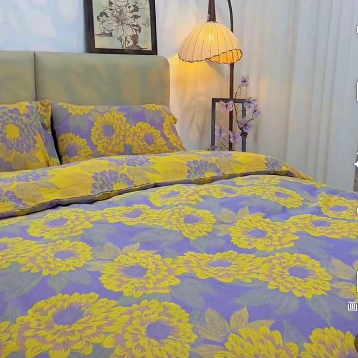 91家纺网 家纺一手货源 找家纺 （总）禧多家纺 2025新款舒适双层纱提花四件套