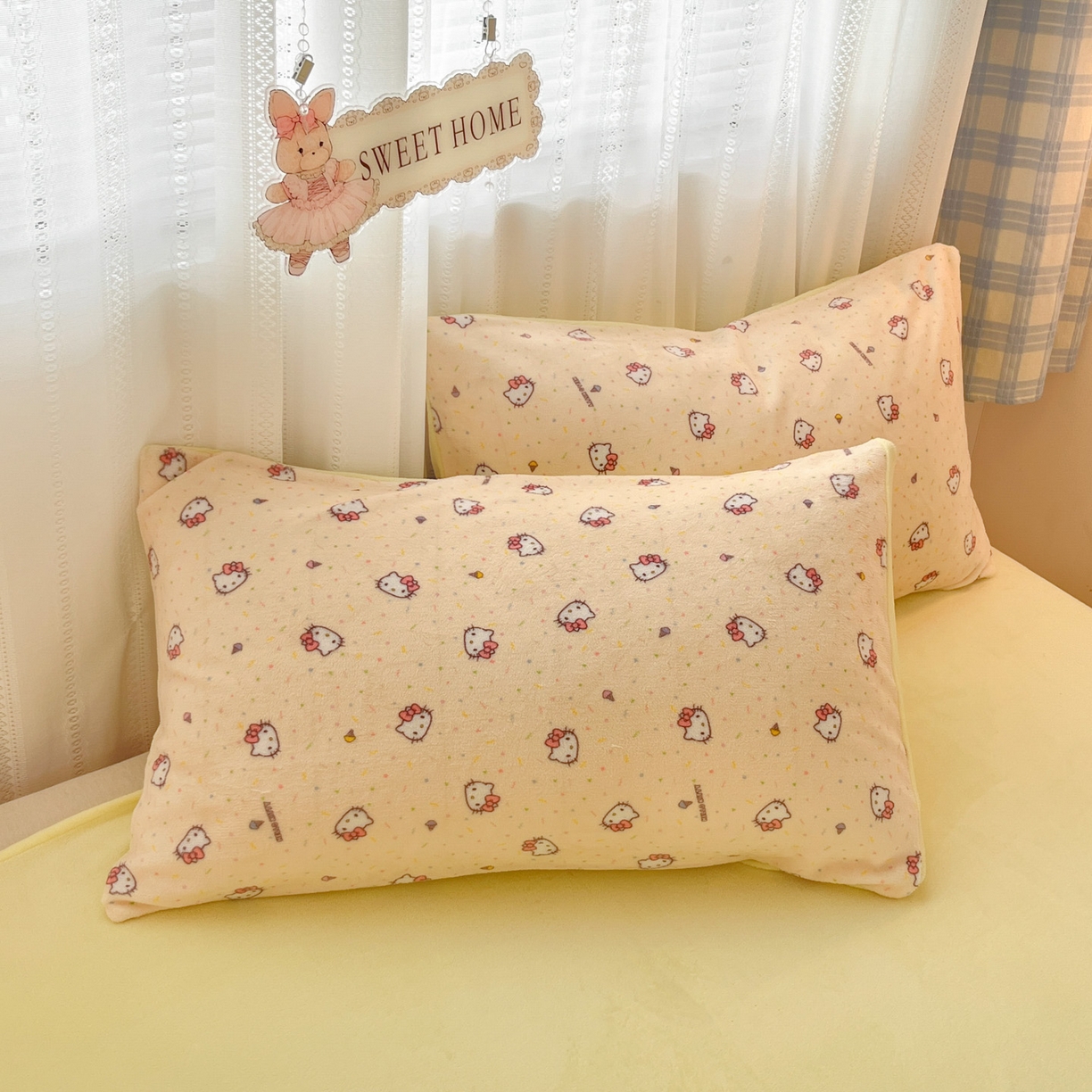 91家纺网 家纺一手货源 找家纺 （总）星禾优选 2025新款三丽鸥高克重牛奶绒印花四件套