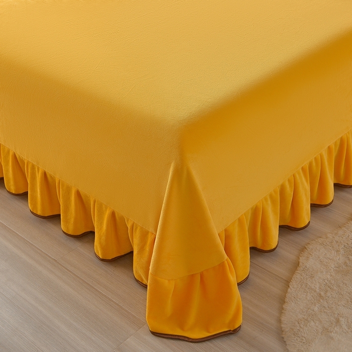 91家纺网 家纺一手货源 找家纺 佳一 2025新款高克重8-9斤 印花牛奶绒四件套 花香如梦