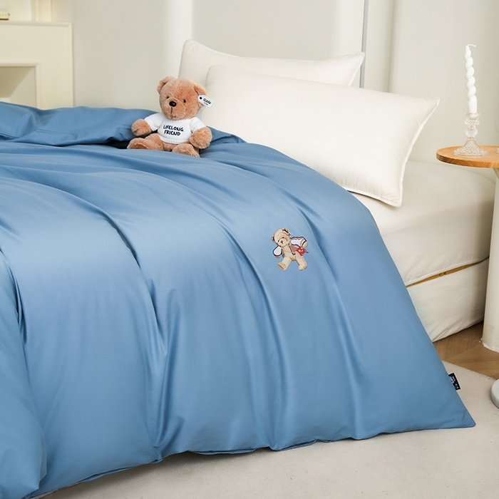 91家纺网 家纺一手货源 找家纺 （总）泰迪爱兰Teddy ISLAND  2025新款全棉40S单品刺绣被套