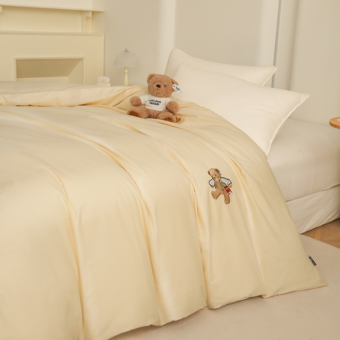 91家纺网 家纺一手货源 找家纺 （总）泰迪爱兰Teddy ISLAND  2025新款全棉40S单品刺绣被套