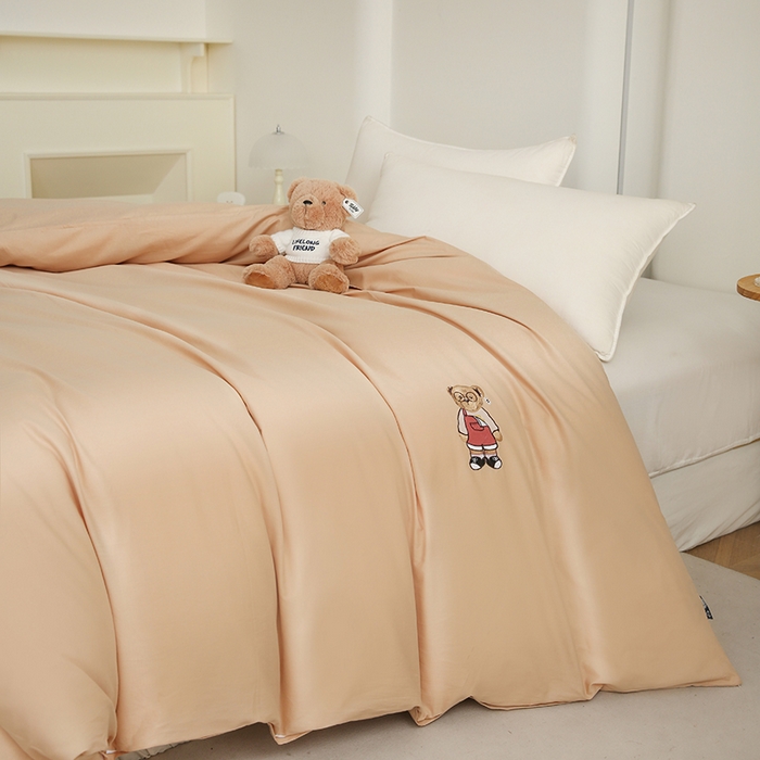 91家纺网 家纺一手货源 找家纺 （总）泰迪爱兰Teddy ISLAND 2025新款40支全棉印花刺绣四件套