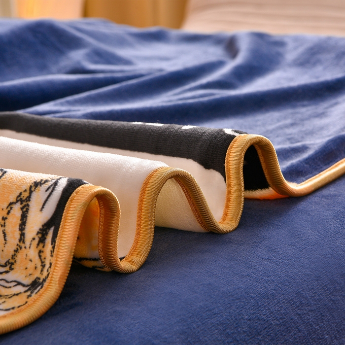 91家纺网 家纺一手货源 找家纺 佳一 2025新款高克重8-9斤 印花牛奶绒四件套 鹿之恋