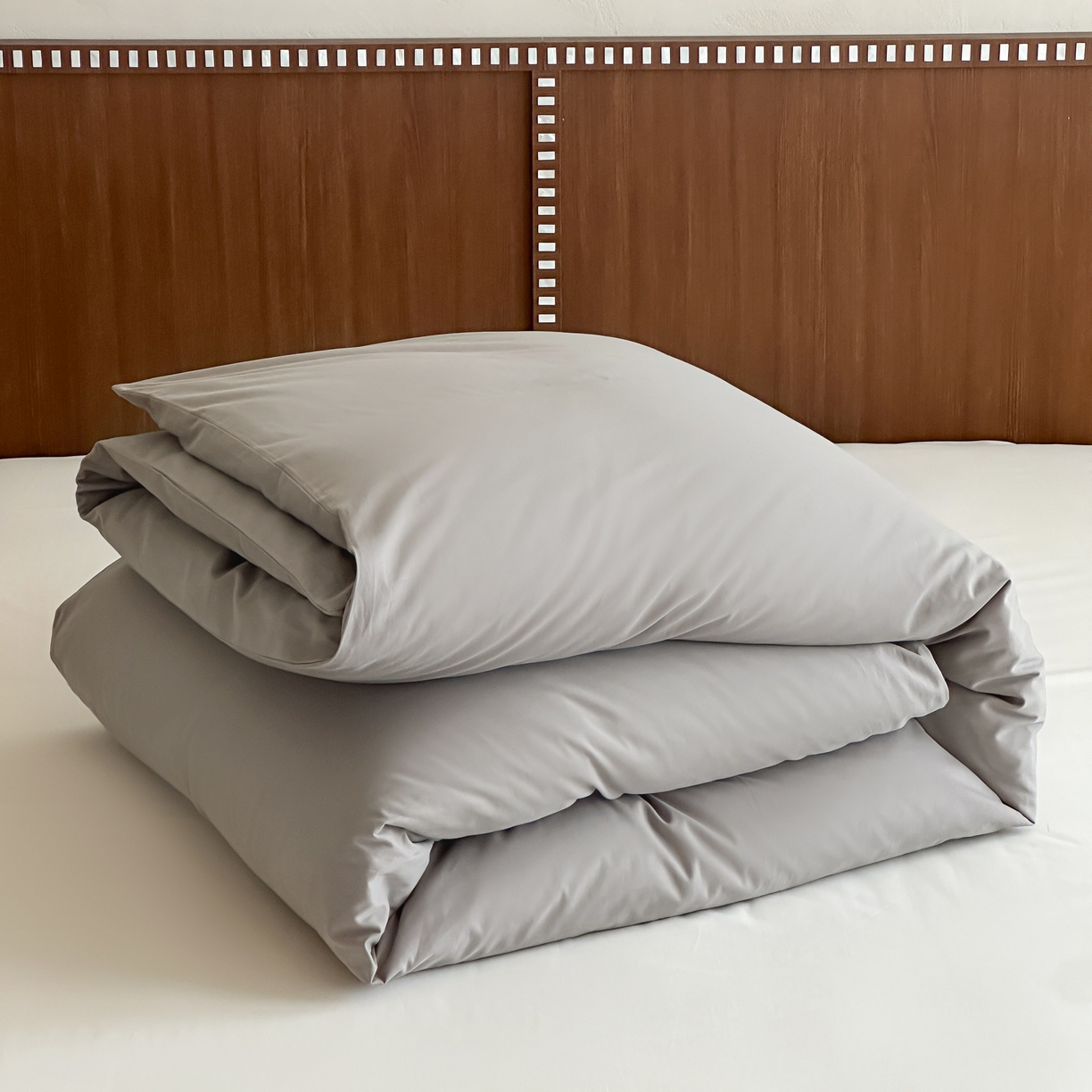 91家纺网 家纺一手货源 找家纺 三味舒屋 2025新款50支磨毛长绒棉纯棉纯色单被套被套单件-长期主义 拉丝灰