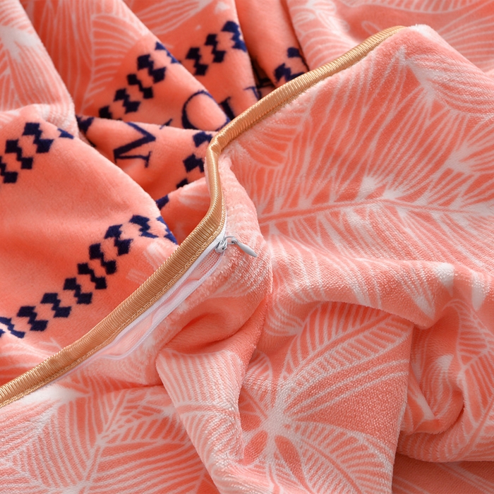 91家纺网 家纺一手货源 找家纺 佳一 2025新款高克重8-9斤 印花牛奶绒四件套 暖暖时光