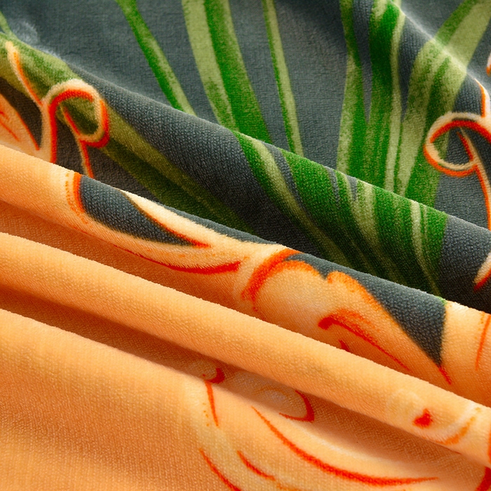 91家纺网 家纺一手货源 找家纺 佳一 2025新款高克重8-9斤 印花牛奶绒四件套 欧式浪漫