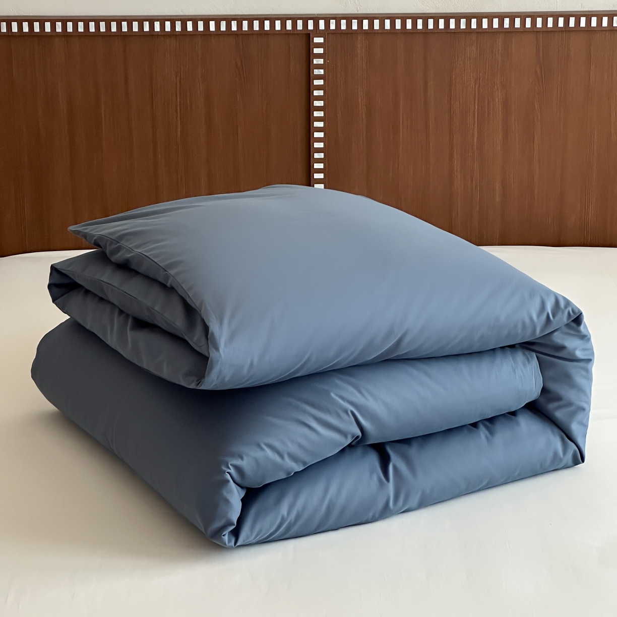 91家纺网 家纺一手货源 找家纺 三味舒屋 2025新款50支磨毛长绒棉纯棉纯色单被套被套单件-长期主义 南非蓝