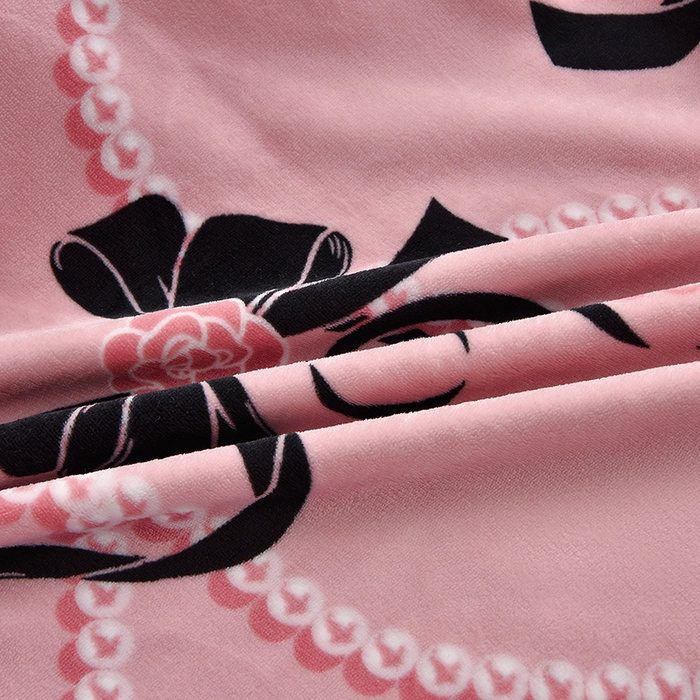 91家纺网 家纺一手货源 找家纺 佳一 2025新款高克重8-9斤 印花牛奶绒四件套 时光恋人